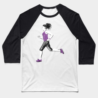 Running woman Baseball T-Shirt